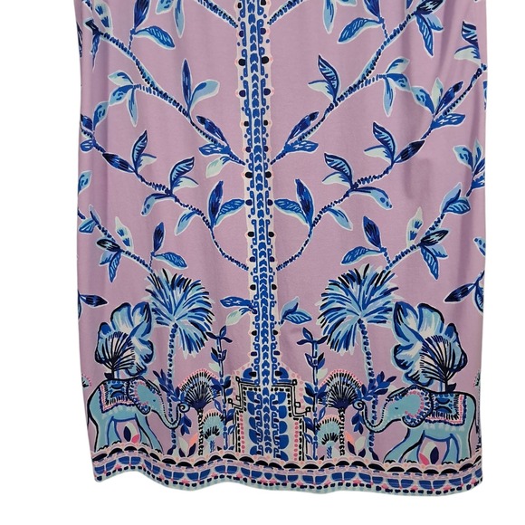 Lilly Pulitzer Slathouse Jungle Sophiletta‎ UPF50+ Dress Purple Iris XL Elephant - Picture 5 of 11